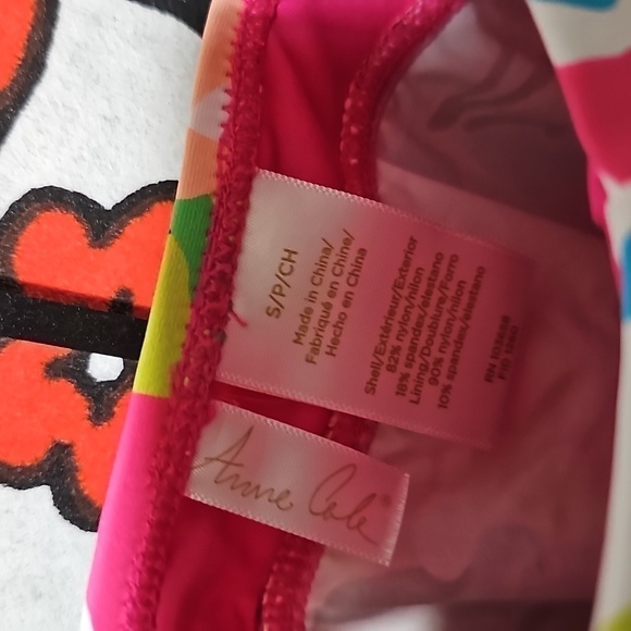 Anne Cole‎ Colorful Floral Swim Top Size Small NWT - Picture 4 of 7